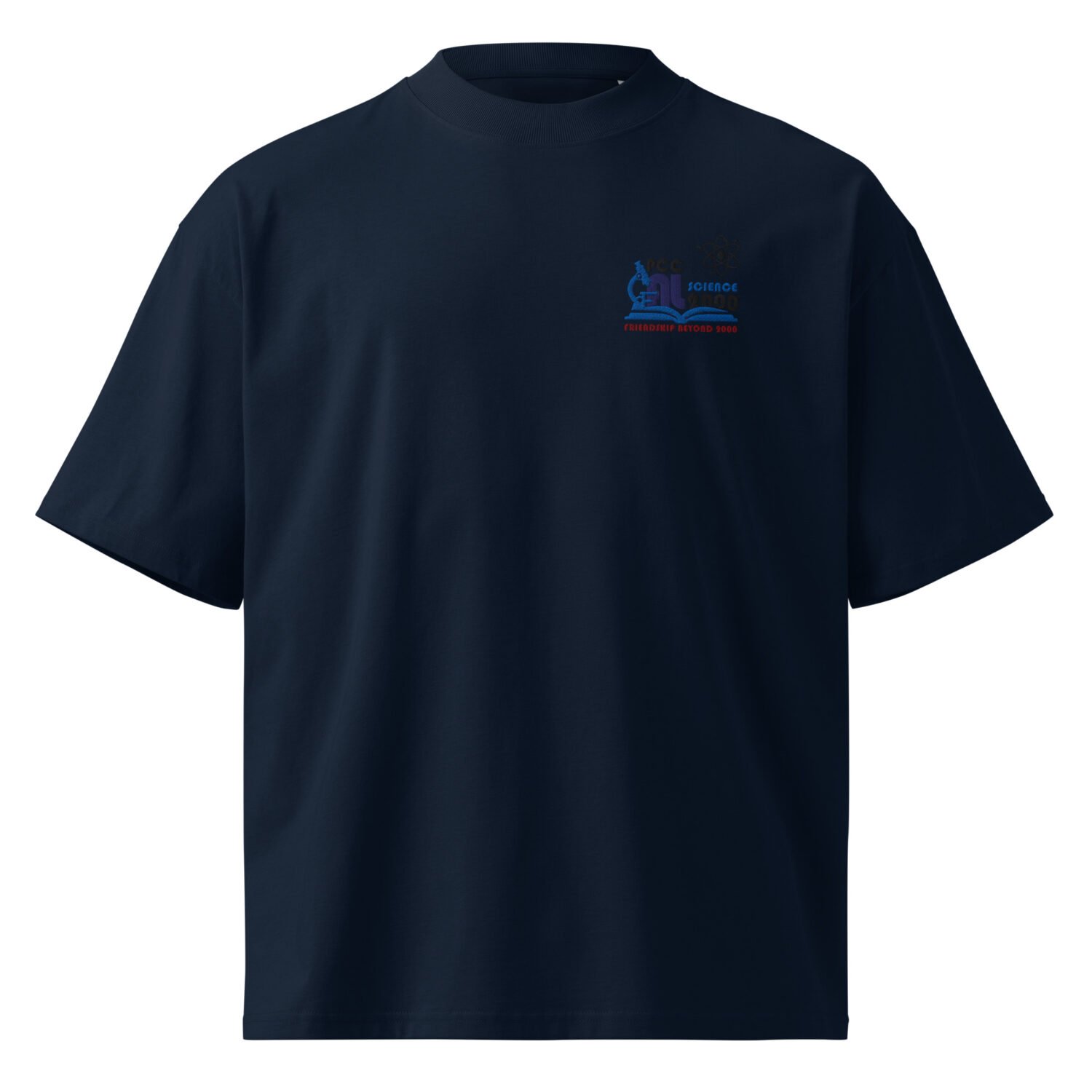 Unisex organic oversized high neck t-shirt - Image 3