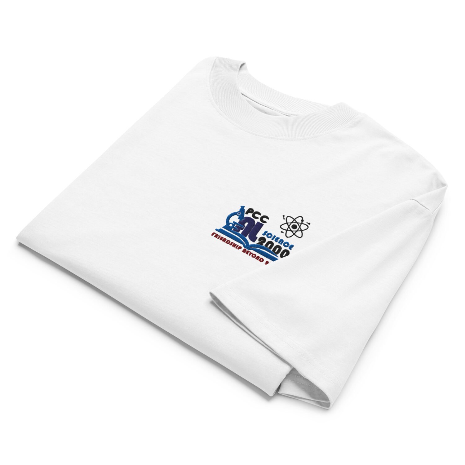 Unisex organic oversized high neck t-shirt